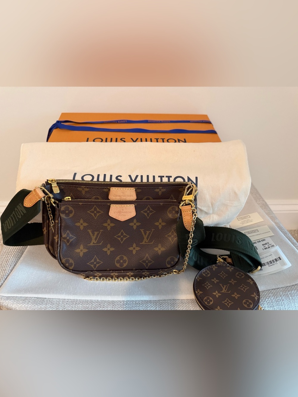 Louis Vuitton Multi Pochette Accessoires Monogram Crossbody Bag Set